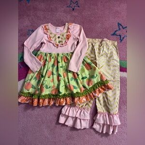 Giggle Moon Boutique Kids Ruffle Set Size 5T